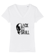Back to SKULL Tricou mânecă scurtă guler V Damă Evoker