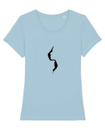 Two faces Sky Blue