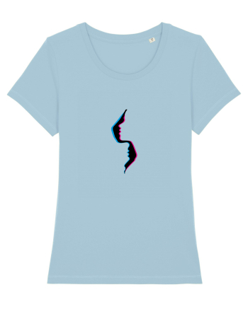 Two faces Sky Blue