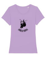 Anorexia nervosa Tricou mânecă scurtă guler larg fitted Damă Expresser