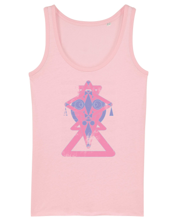 geometric mask Cotton Pink