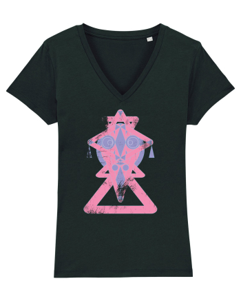 geometric mask Black