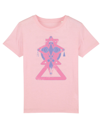 geometric mask Cotton Pink