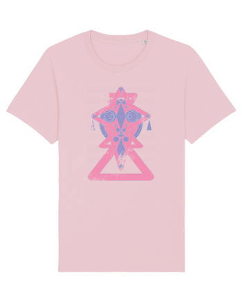 geometric mask Cotton Pink