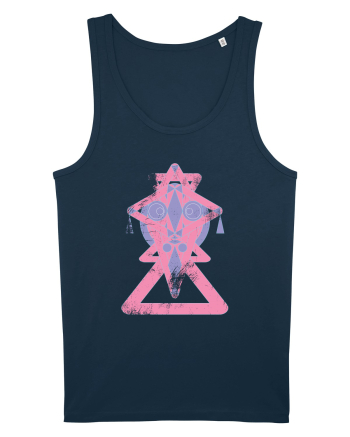 geometric mask Navy