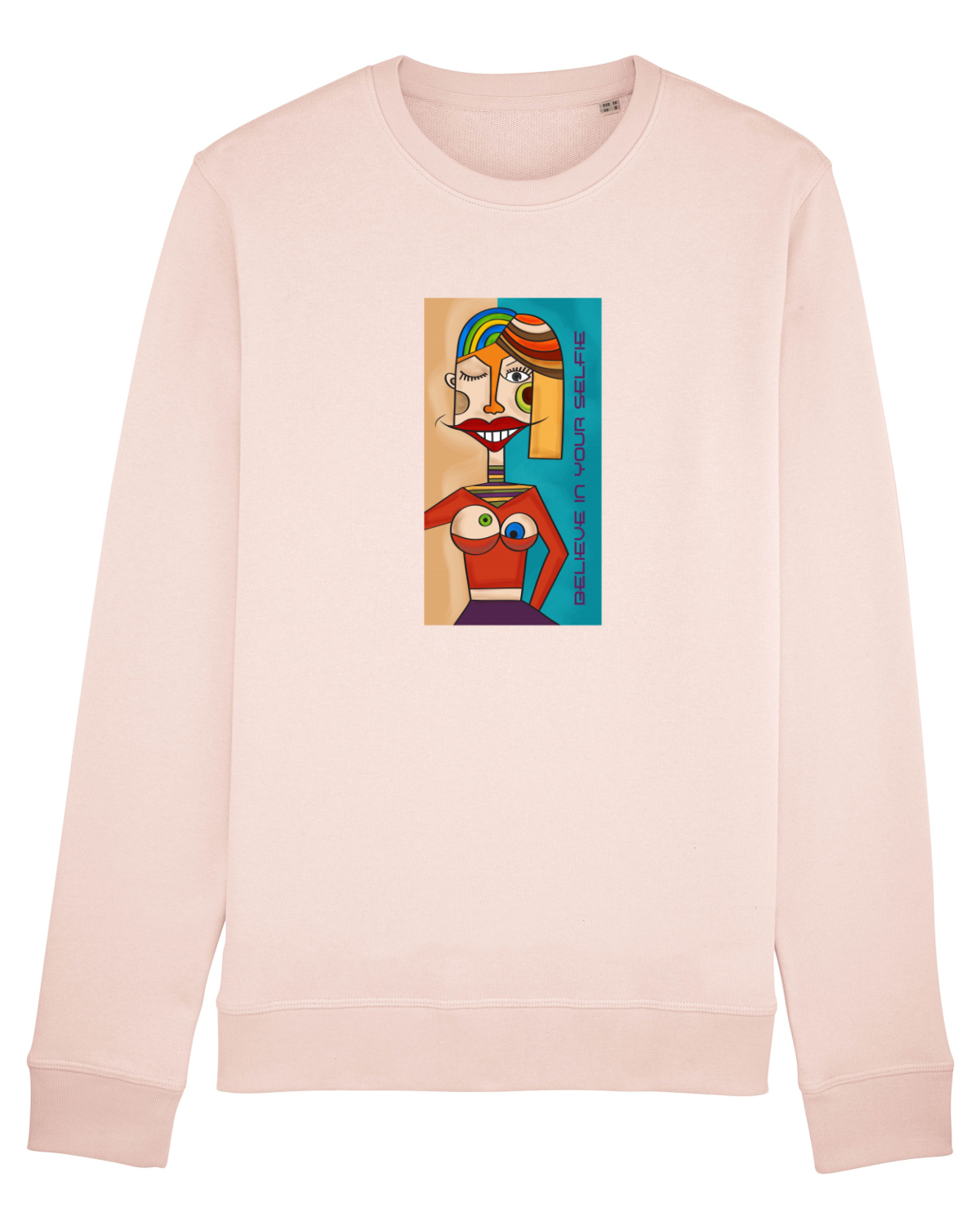 Bluză mânecă lungă Unisex Rise Candy Pink