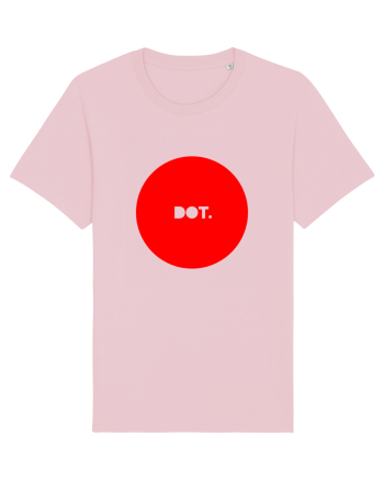 Red  DOT. Cotton Pink
