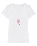 NO life Tricou mânecă scurtă guler V Damă Evoker