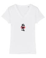 NO life Tricou mânecă scurtă guler V Damă Evoker