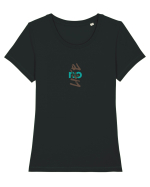 NO life Tricou mânecă scurtă guler larg fitted Damă Expresser