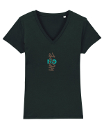 NO hope Tricou mânecă scurtă guler V Damă Evoker