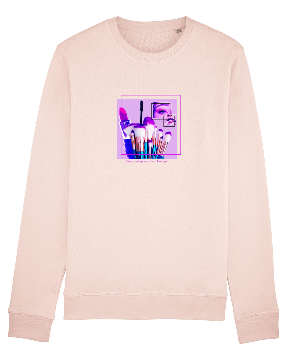 Bluză mânecă lungă Unisex Rise Candy Pink