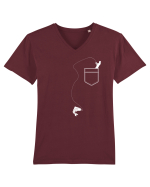 Pocket fishing Tricou mânecă scurtă guler V Bărbat Presenter
