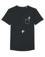 Pocket fishing Tricou mânecă scurtă guler larg Bărbat Skater