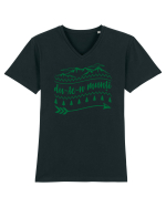 Du-te-n munți Tricou mânecă scurtă guler V Bărbat Presenter