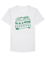 Du-te-n munți Tricou mânecă scurtă guler larg Bărbat Skater