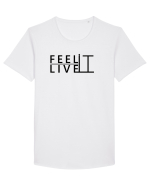 Ma simti? Tricou mânecă scurtă guler larg Bărbat Skater