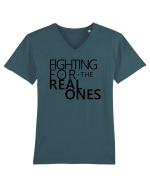 REAL Tricou mânecă scurtă guler V Bărbat Presenter
