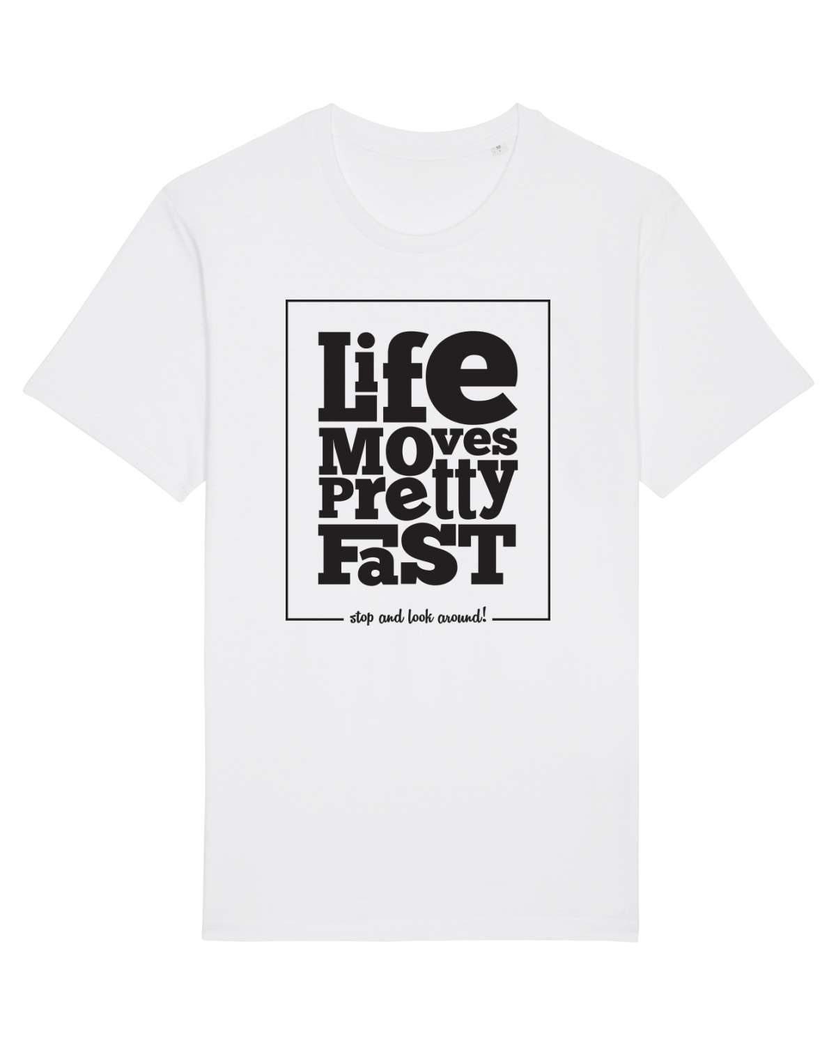 Tricou mânecă scurtă Unisex Rocker White