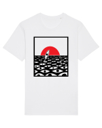 Mare de  priviri Tricou mânecă scurtă Unisex Rocker