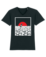 Mare de  priviri Tricou mânecă scurtă guler V Bărbat Presenter
