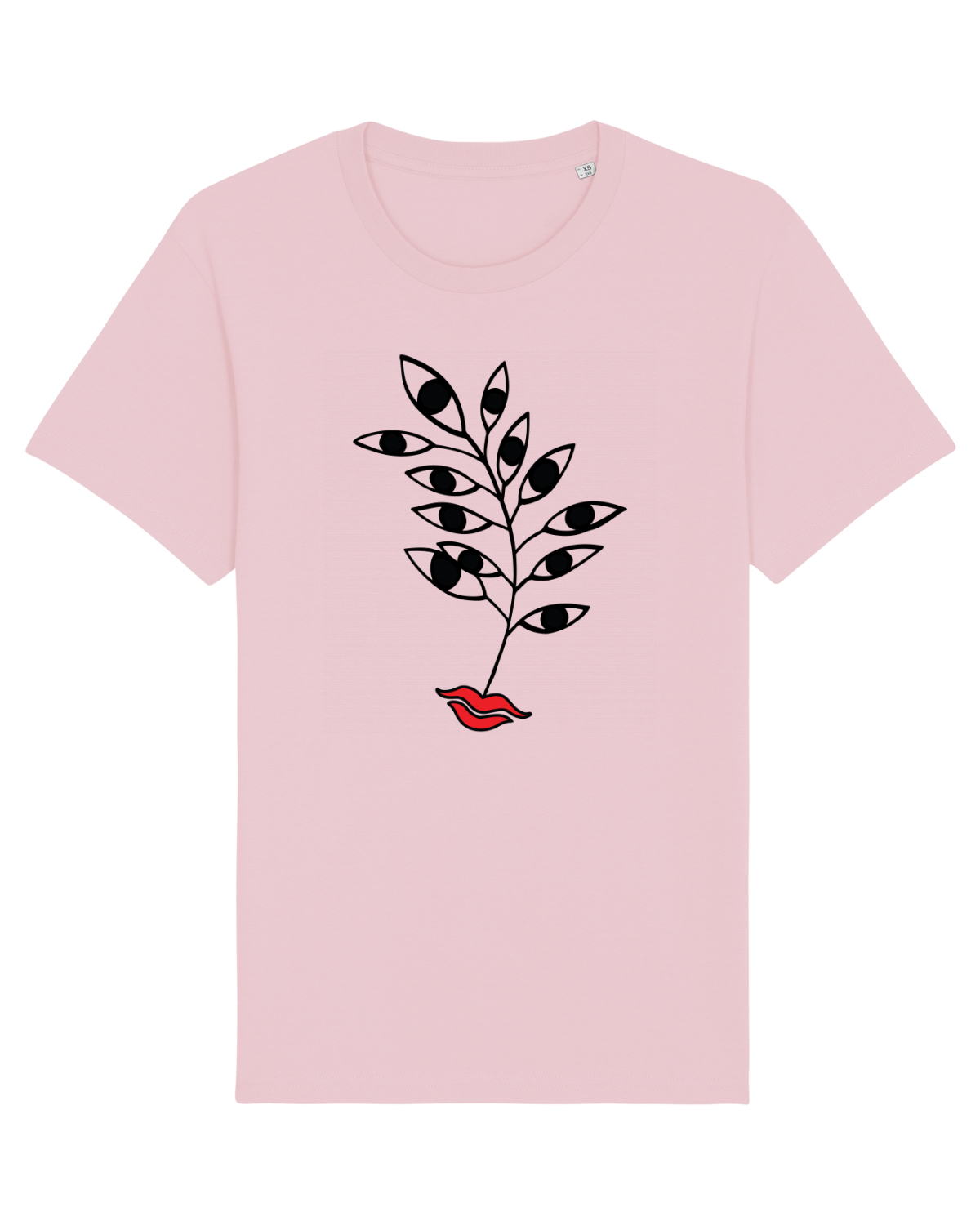 Tricou mânecă scurtă Unisex Rocker Cotton Pink