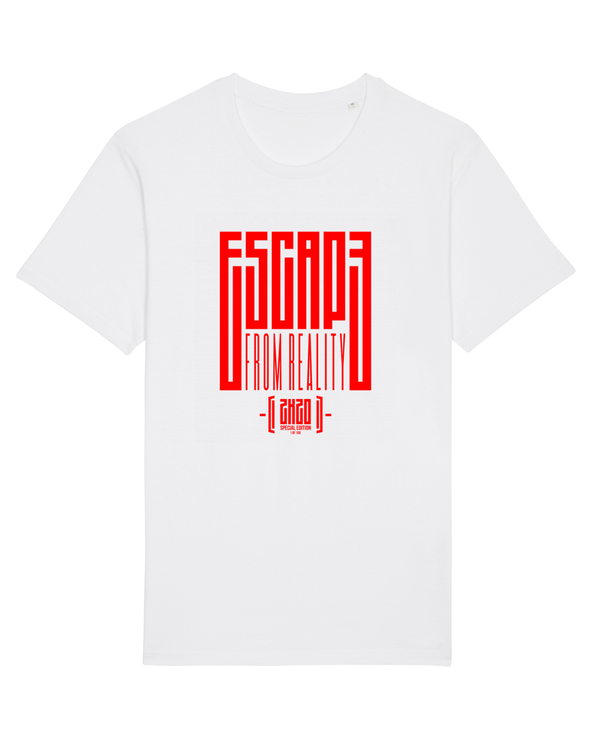 Tricou mânecă scurtă Unisex Rocker White