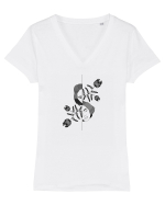 Blooming thoughts Tricou mânecă scurtă guler V Damă Evoker