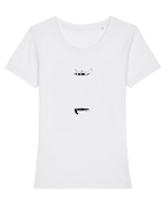 The First Fall Tricou mânecă scurtă guler larg fitted Damă Expresser