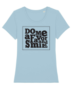 Fă-mi o favoare Tricou mânecă scurtă guler larg fitted Damă Expresser