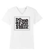 Fă-mi o favoare Tricou mânecă scurtă guler V Bărbat Presenter