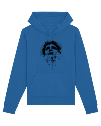 Boy looking up - dripping mask Royal Blue