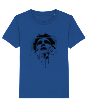 Boy looking up - dripping mask Majorelle Blue