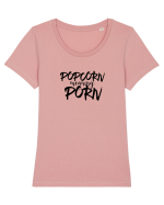 Popcorn meaning Porn Tricou mânecă scurtă guler larg fitted Damă Expresser