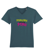 Popcorn meaning Porn Tricou mânecă scurtă guler V Bărbat Presenter
