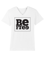 Libertate Tricou mânecă scurtă guler V Bărbat Presenter