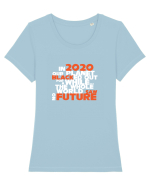 Black future Tricou mânecă scurtă guler larg fitted Damă Expresser