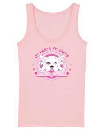 Cu burta pe carte Cotton Pink