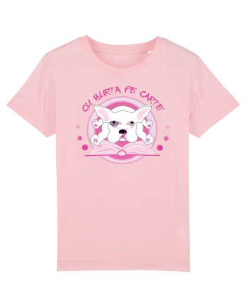 Cu burta pe carte Cotton Pink