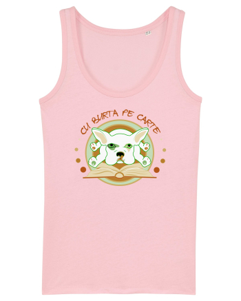 Cu burta pe carte Cotton Pink