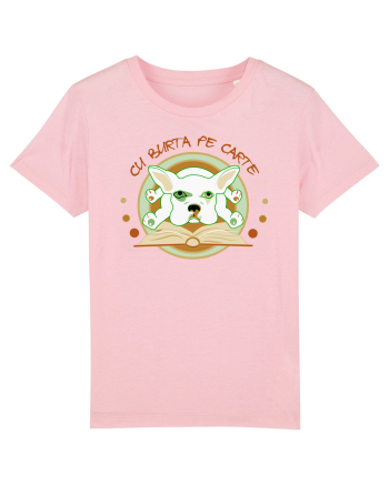 Cu burta pe carte Cotton Pink