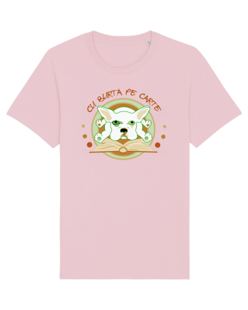 Cu burta pe carte Cotton Pink