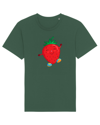 Happy strawberry :) Bottle Green