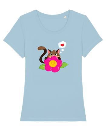 Flower kitty :) Sky Blue