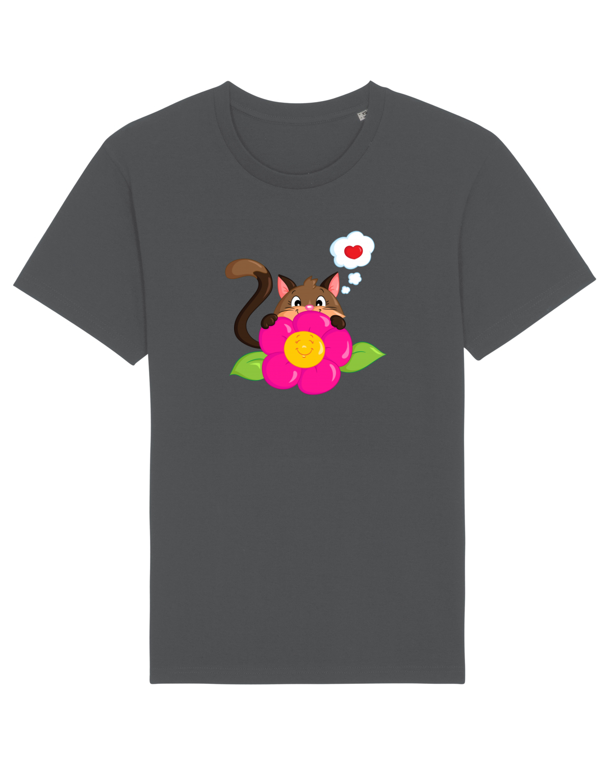 Tricou mânecă scurtă Unisex Rocker Anthracite