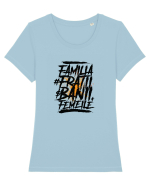 Familia, Frații, Banii, Femeile Tricou mânecă scurtă guler larg fitted Damă Expresser