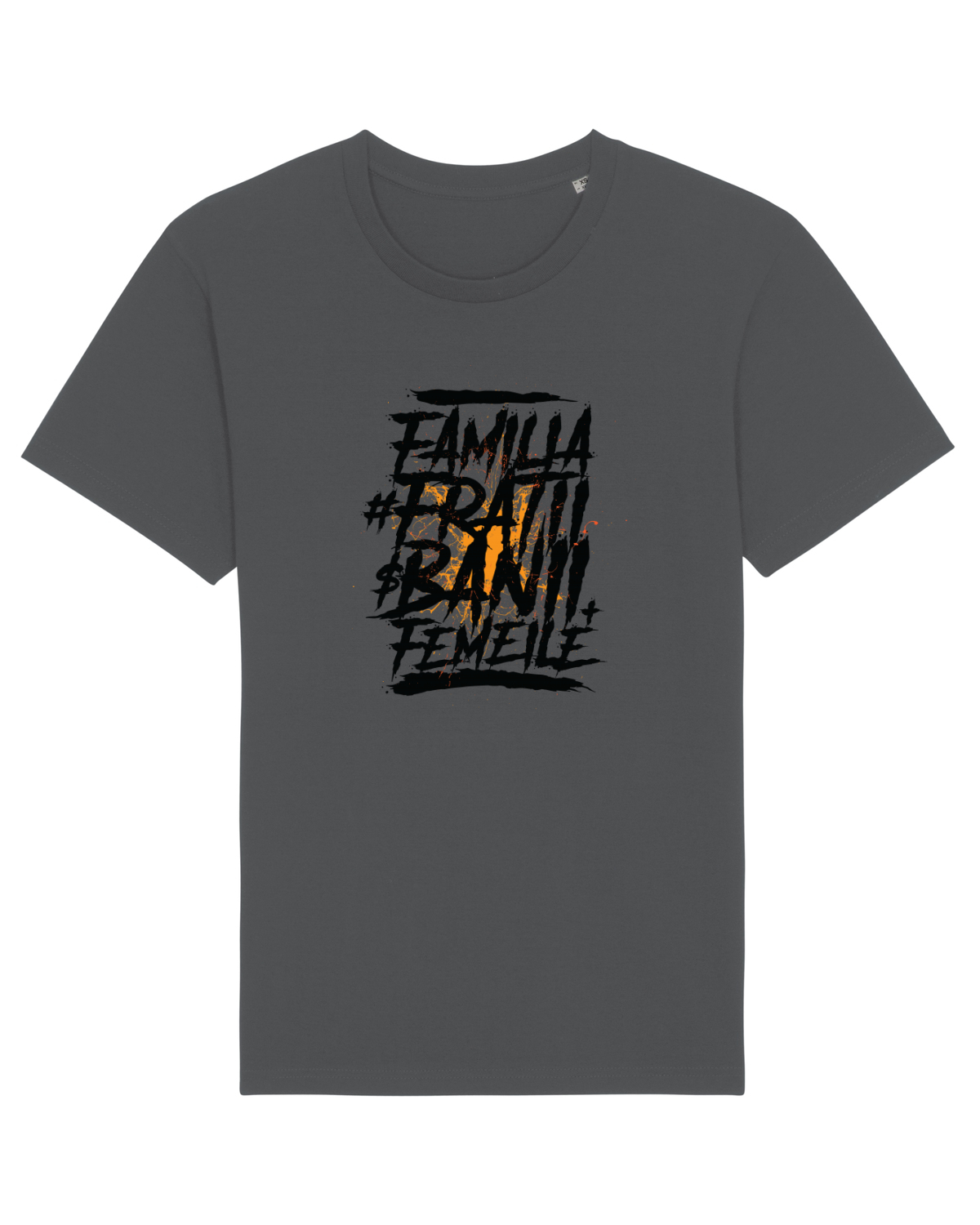 Tricou mânecă scurtă Unisex Rocker Anthracite
