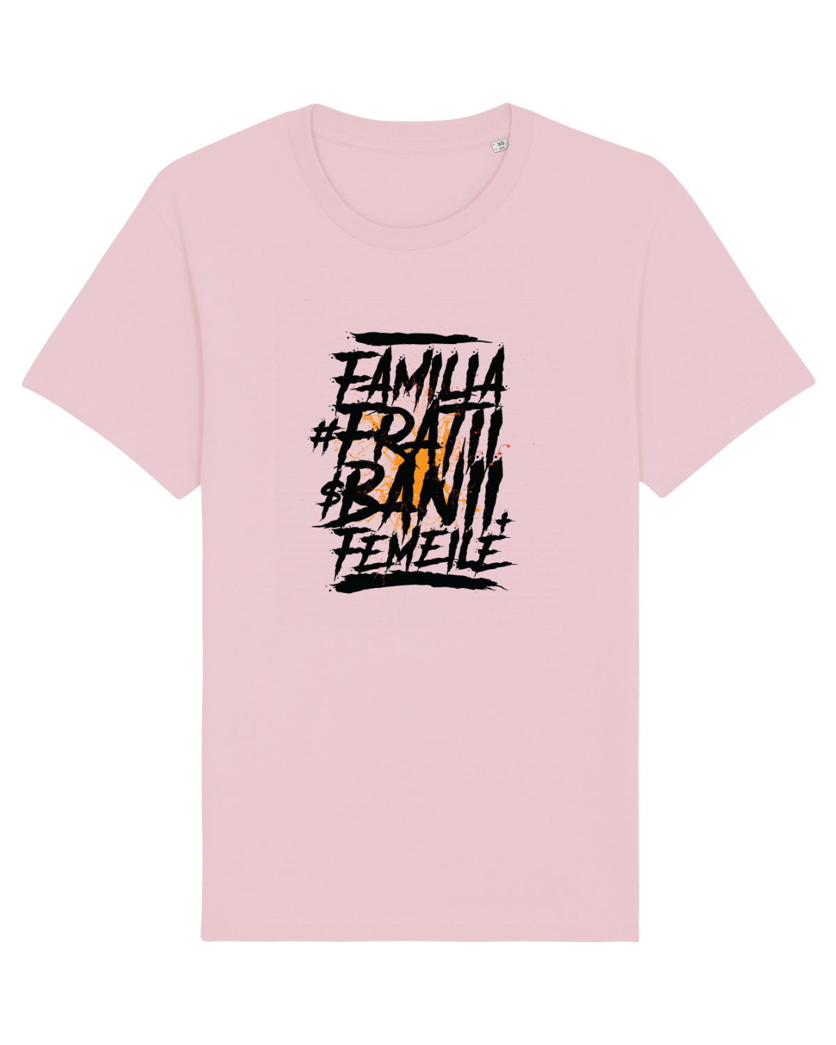 Tricou mânecă scurtă Unisex Rocker Cotton Pink
