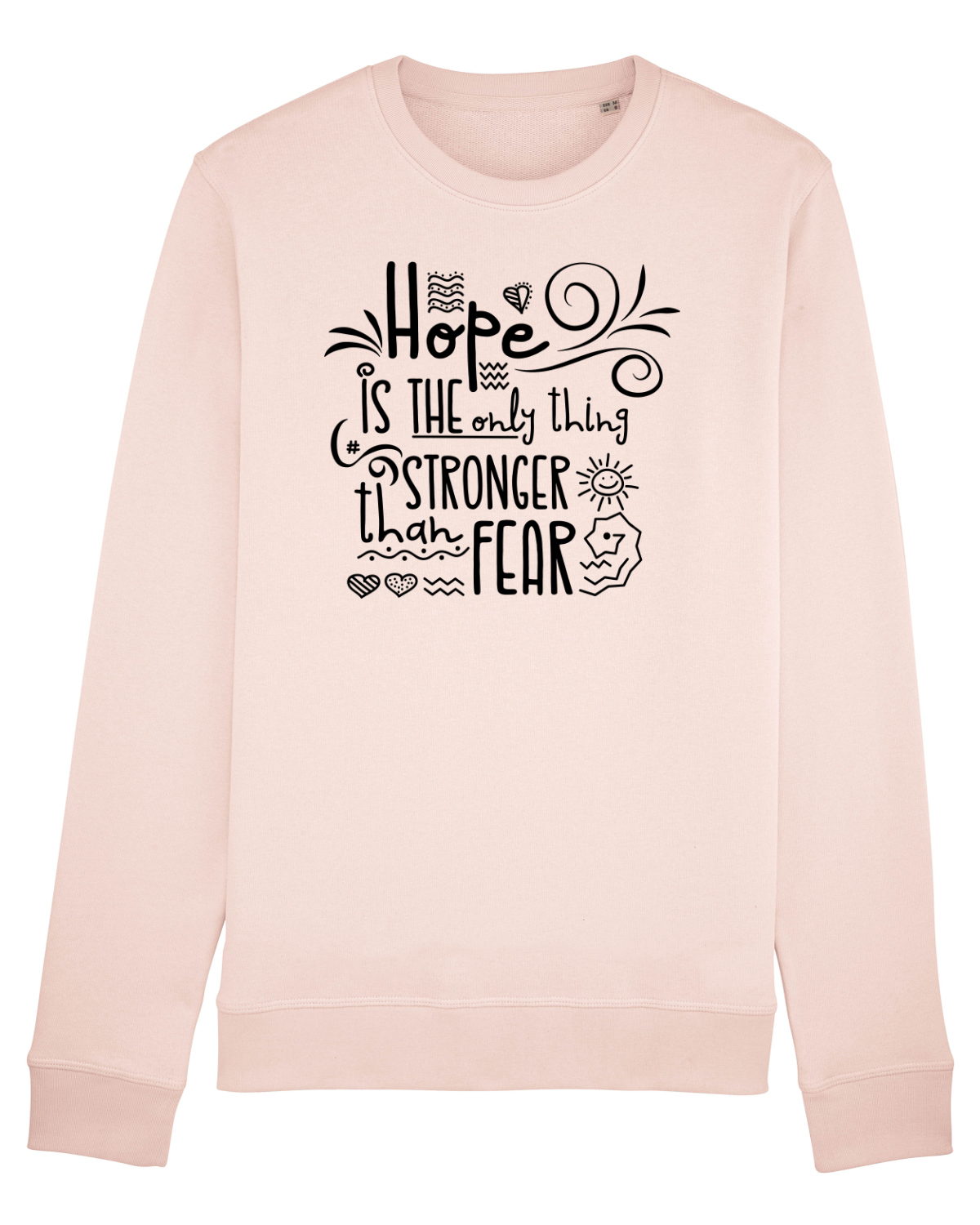 Bluză mânecă lungă Unisex Rise Candy Pink