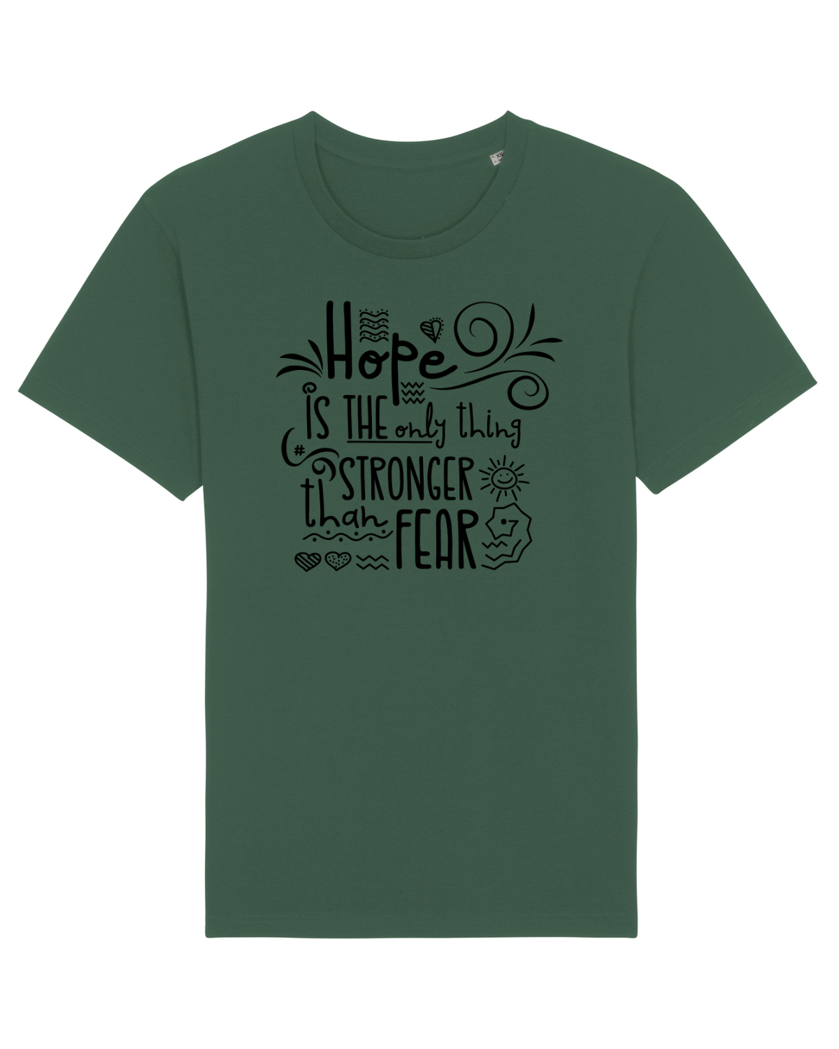 Tricou mânecă scurtă Unisex Rocker Bottle Green